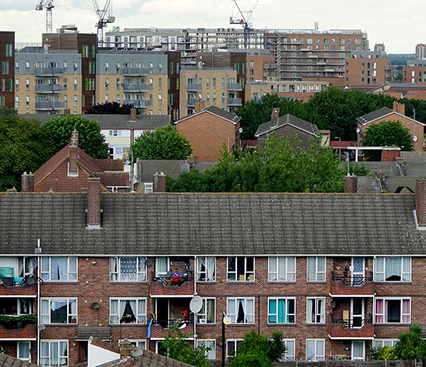image of residential buildings in an urban setting